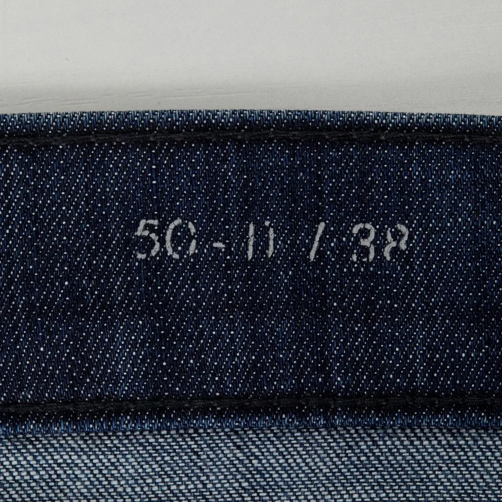Fidelity Denim 50-11 Jeans Mens 38 Ventilator Blue Straight Leg Cott‎ Fits 38x30